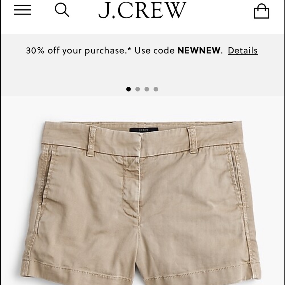 Women’s J Crew Chino Khaki Short